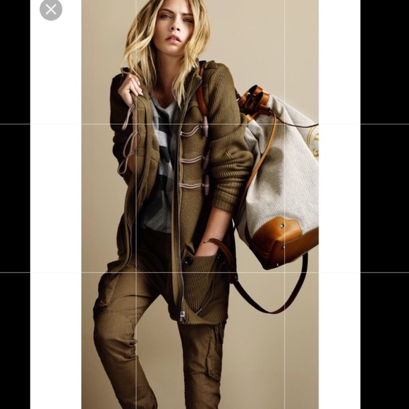 NWT BURBERRY Waxed Coated Cargo Pants - Picture 8 of 8